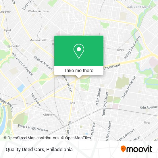 Mapa de Quality Used Cars