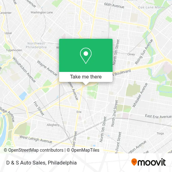 D & S Auto Sales map