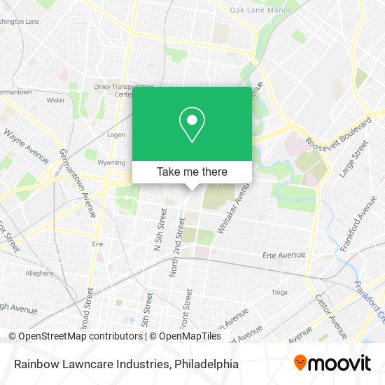 Rainbow Lawncare Industries map