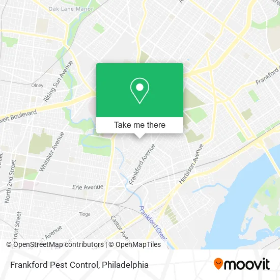 Frankford Pest Control map