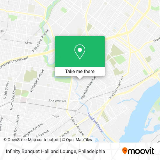 Infinity Banquet Hall and Lounge map