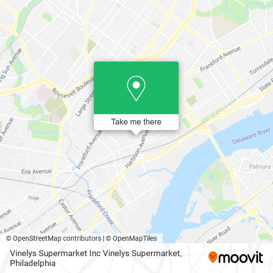 Mapa de Vinelys Supermarket Inc Vinelys Supermarket
