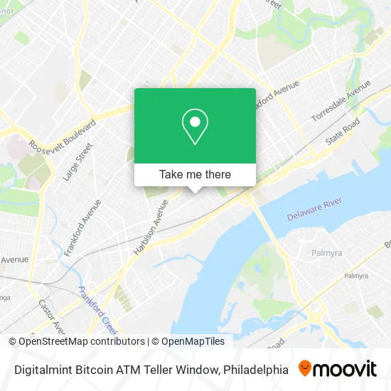 Digitalmint Bitcoin ATM Teller Window map