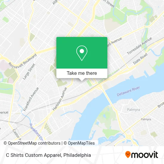 C Shirts Custom Apparel map