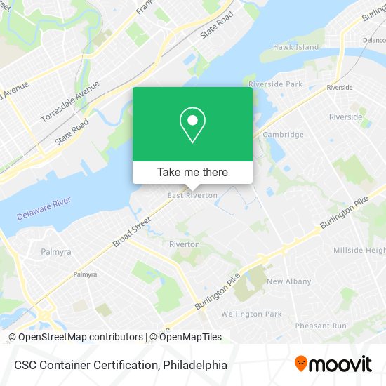 CSC Container Certification map