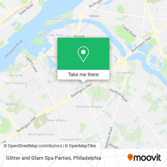 Mapa de Glitter and Glam Spa Parties