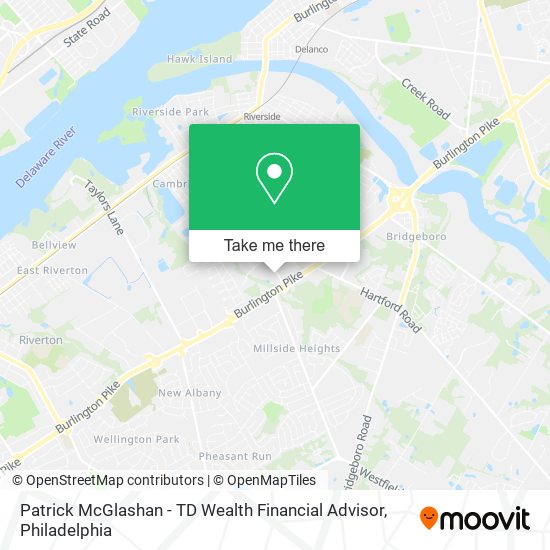 Mapa de Patrick McGlashan - TD Wealth Financial Advisor