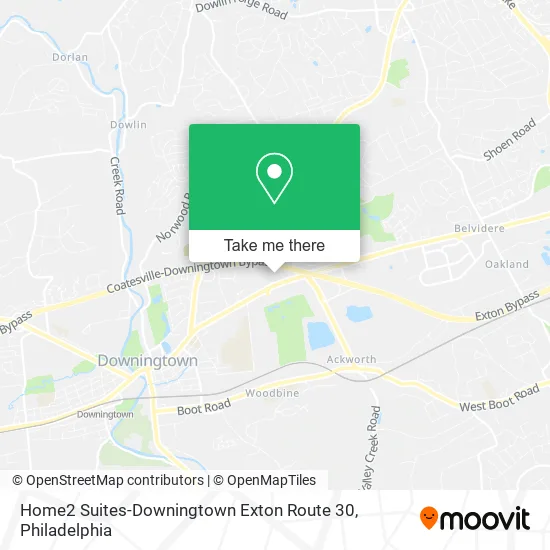 Home2 Suites-Downingtown Exton Route 30 map