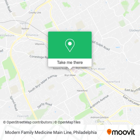 Mapa de Modern Family Medicine Main Line