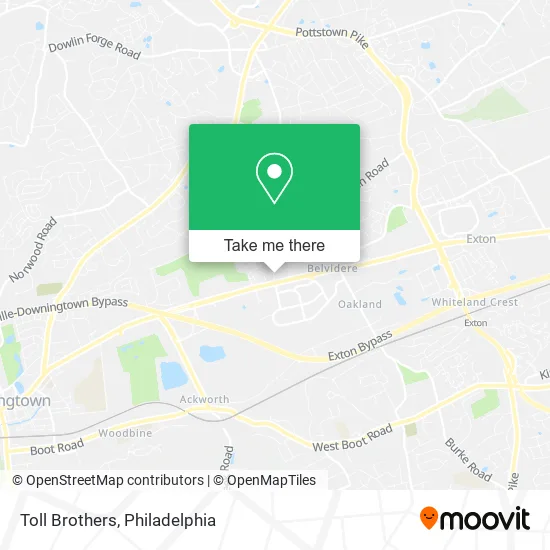 Mapa de Toll Brothers