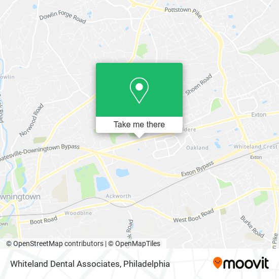 Mapa de Whiteland Dental Associates