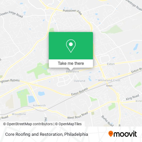 Core Roofing and Restoration map