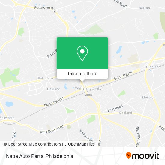 Napa Auto Parts map