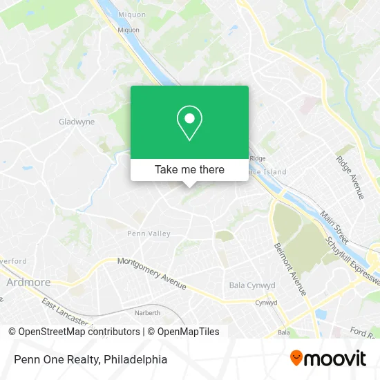 Penn One Realty map