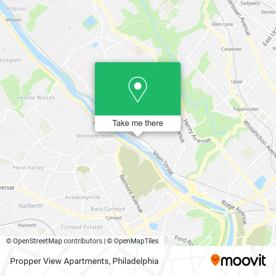 Propper View Apartments map