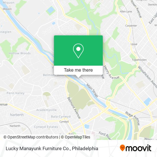 Lucky Manayunk Furniture Co. map