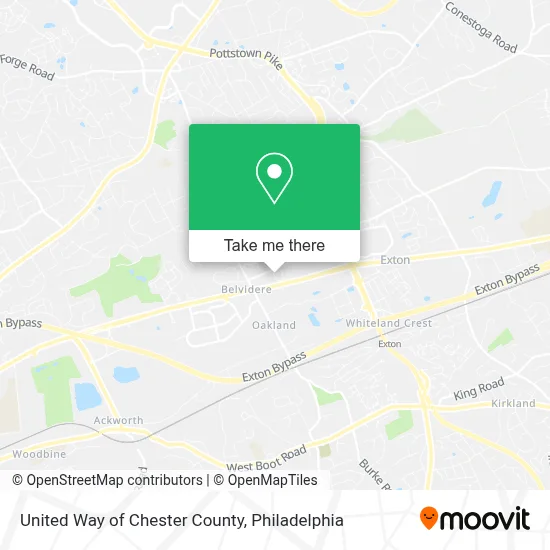 United Way of Chester County map