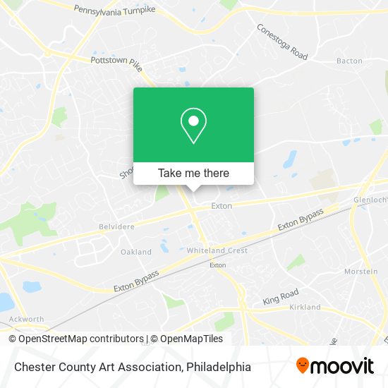 Chester County Art Association map