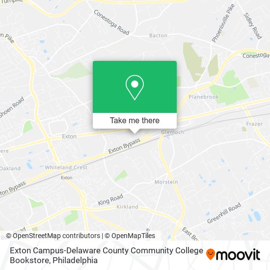 Exton Campus-Delaware County Community College Bookstore map