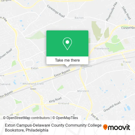 Exton Campus-Delaware County Community College Bookstore map