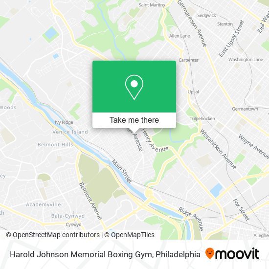 Mapa de Harold Johnson Memorial Boxing Gym