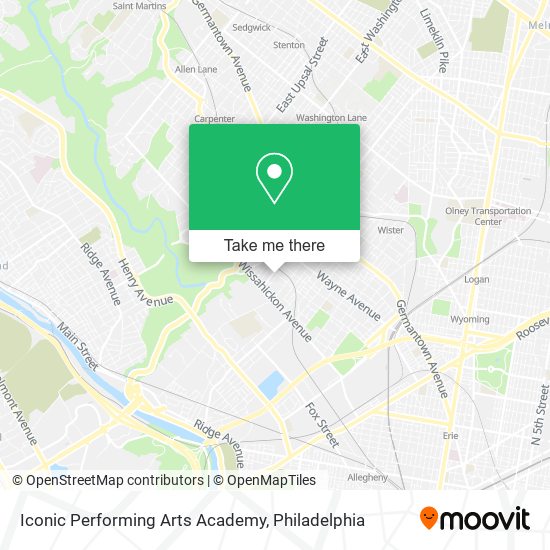 Mapa de Iconic Performing Arts Academy