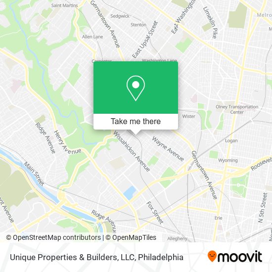 Mapa de Unique Properties & Builders, LLC