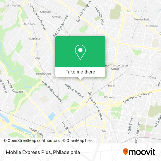 Mobile Express Plus map