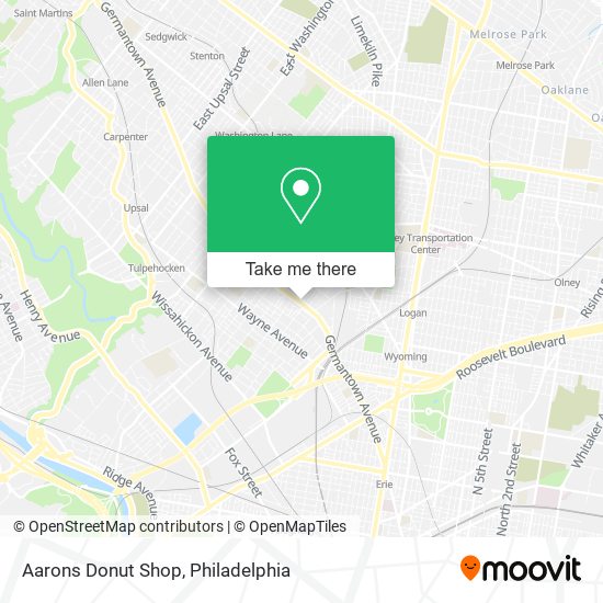 Aarons Donut Shop map