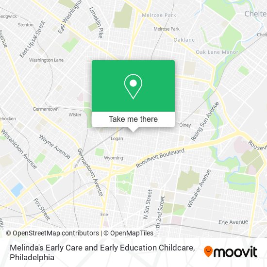 Melinda's Early Care and Early Education Childcare map