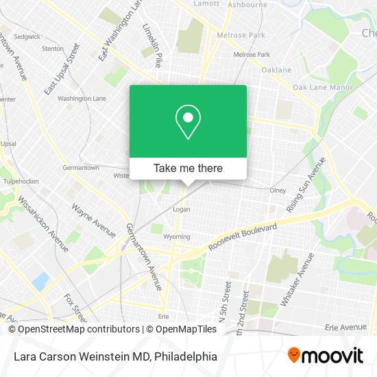 Lara Carson Weinstein MD map