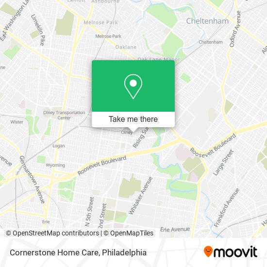 Mapa de Cornerstone Home Care