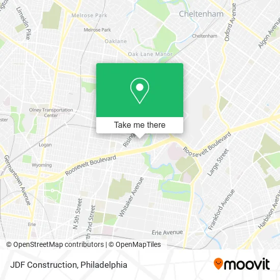 JDF Construction map