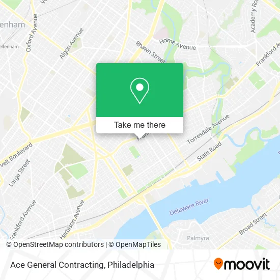 Ace General Contracting map