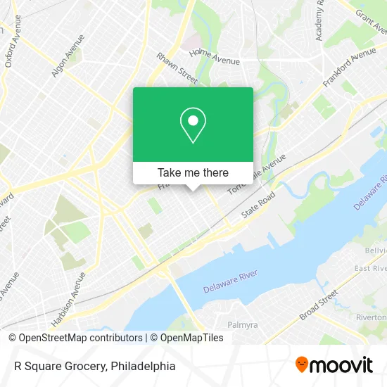 R Square Grocery map