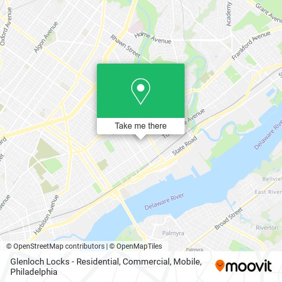 Mapa de Glenloch Locks - Residential, Commercial, Mobile