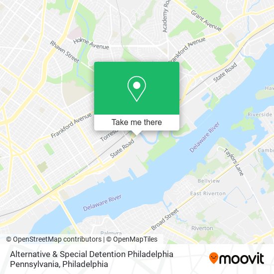 Mapa de Alternative & Special Detention Philadelphia Pennsylvania