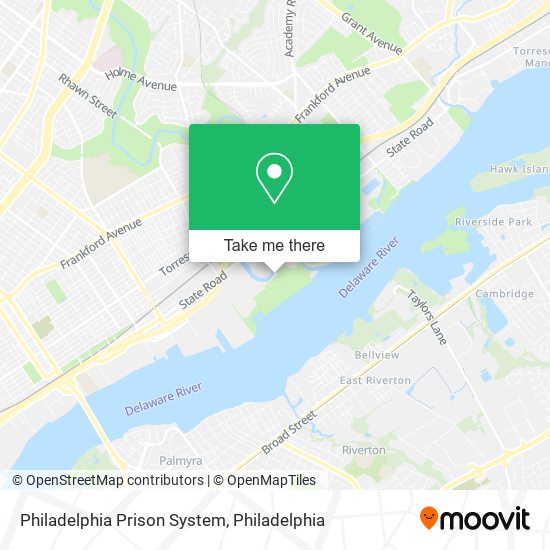 Mapa de Philadelphia Prison System