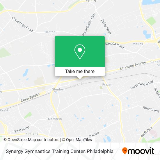 Mapa de Synergy Gymnastics Training Center