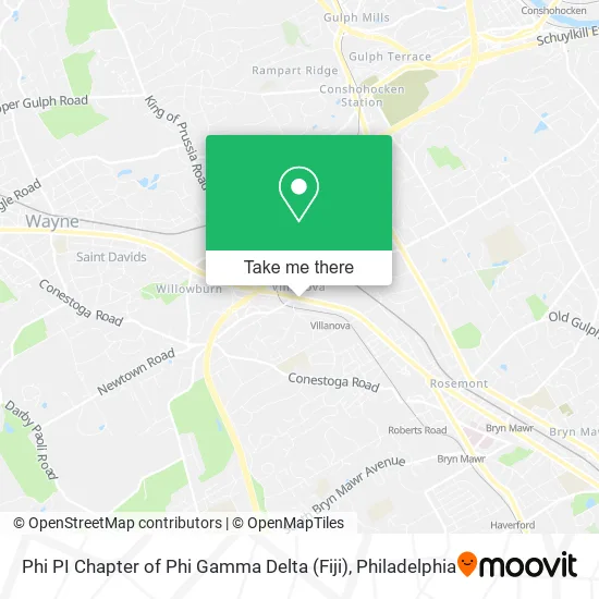 Phi PI Chapter of Phi Gamma Delta (Fiji) map