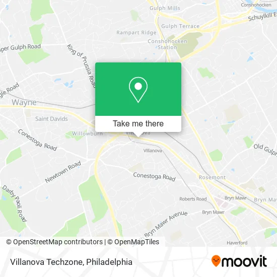 Villanova Techzone map