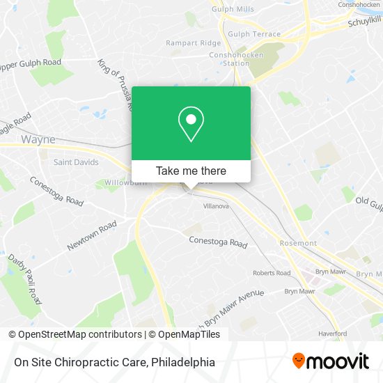 On Site Chiropractic Care map