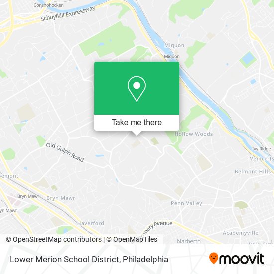 Mapa de Lower Merion School District