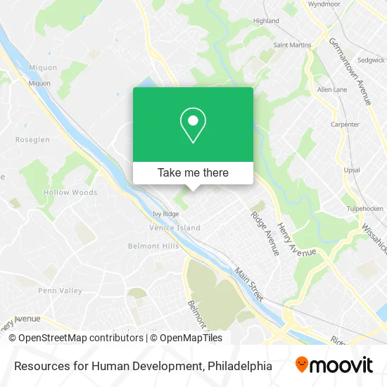 Resources for Human Development map