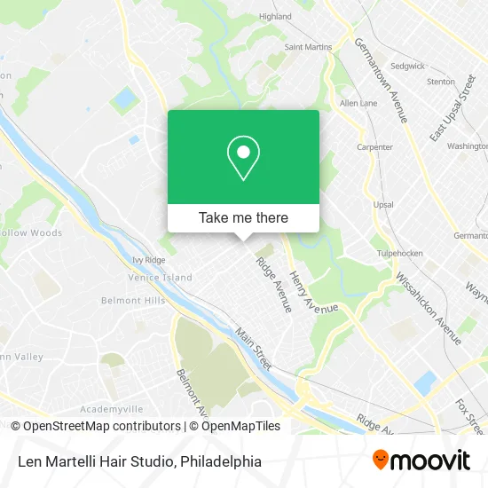 Len Martelli Hair Studio map
