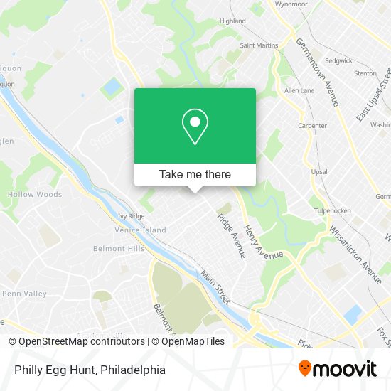 Philly Egg Hunt map