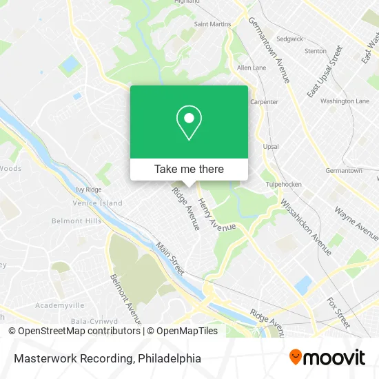 Masterwork Recording map