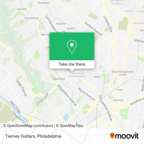Tierney Guitars map
