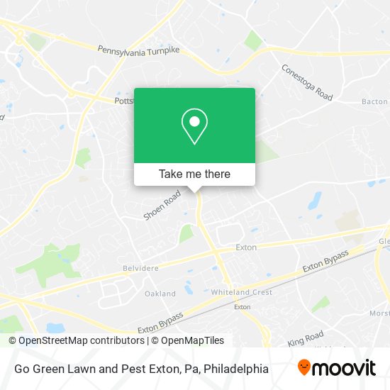 Go Green Lawn and Pest Exton, Pa map