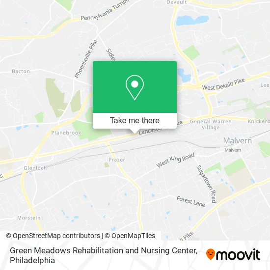 Green Meadows Rehabilitation and Nursing Center map